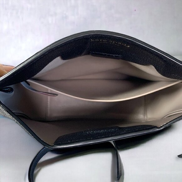 Kate Spade New York Margaux Large Crossbody Bag Black Leather PXRUA225 NWOT - Picture 7 of 9